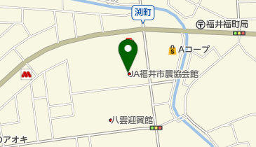JA福井市農協会館の地図画像