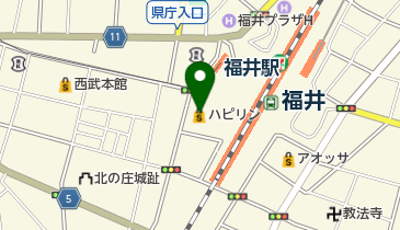 ハピリンホールの地図画像