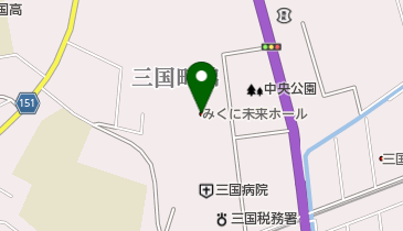 みくに未来ホールの地図画像