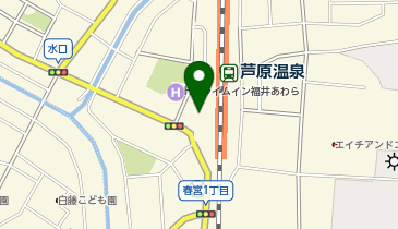 JR芦原温泉駅西口賑わい施設の地図画像
