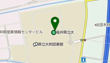 公立大学法人福井県立大学永平寺キャンパスの地図画像