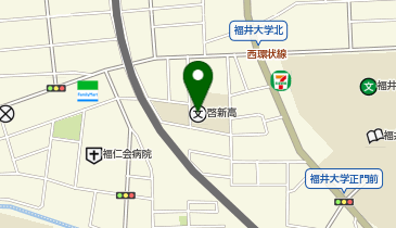 私立啓新高校の地図画像