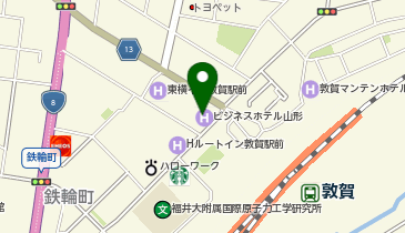 私立AOIKE高等学院敦賀キャンパスの地図画像