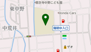 大野市立陽明中学校の地図画像