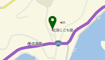 北潟こども園の地図画像