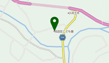 名田庄こども園の地図画像