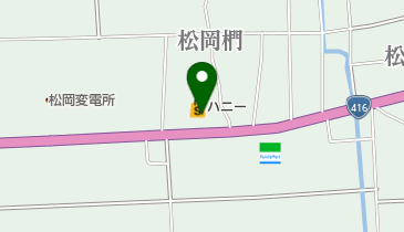 ハニー松岡店の地図画像