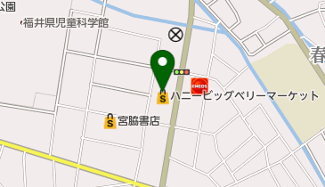 ハニービッグベリーマーケット春江の地図画像