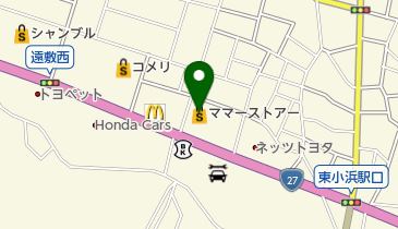 ママーストアー東小浜店の地図画像