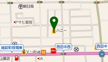 ハニービッグベリーマーケット朝日の地図画像