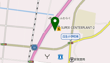 SUPER CENTER PLANT-2上中店の地図画像