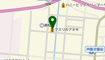 クスリのアオキ芦原店の地図画像
