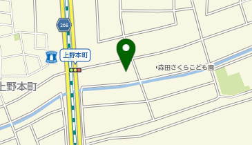 ゲンキー上野本町店の地図画像