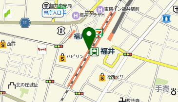 くるふ福井駅の地図画像