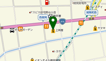 上州屋新福井店の地図画像