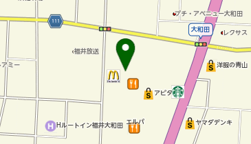 ヴィクトリアゴルフフェアモール福井大和田店の地図画像