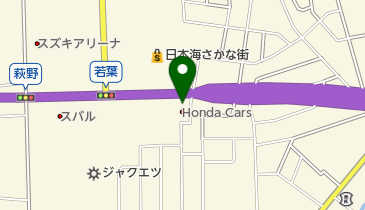 Honda Cars福井敦賀若葉店の地図画像