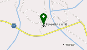 麻那姫湖青少年旅行村の地図画像