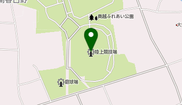 奥越ふれあい公園陸上競技場の地図画像