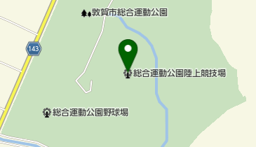 敦賀市総合運動公園陸上競技場の地図画像