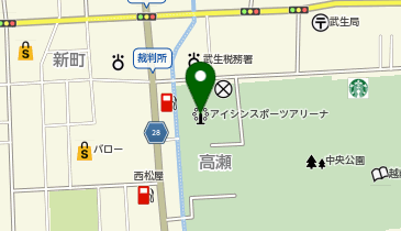 越前市アイシンスポーツアリーナの地図画像