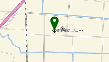 南体育館テニスコートの地図画像