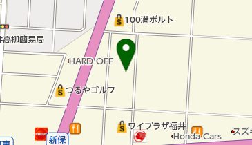 福井レジャーランボウルの地図画像