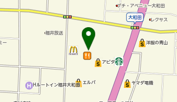 namcoフェアモール福井大和田店の地図画像