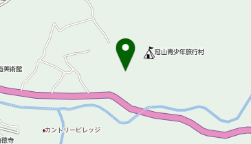 冠山青少年旅行村キャンプ場の地図画像