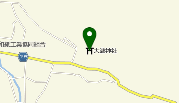 紙祖神岡太・大滝神社の地図画像