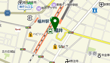 ふくい観光案内所の地図画像