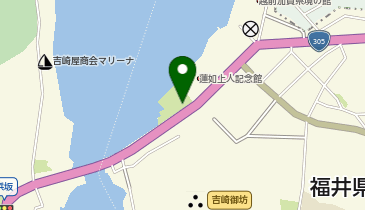 北潟湖の地図画像