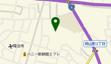 岡山公園の地図画像