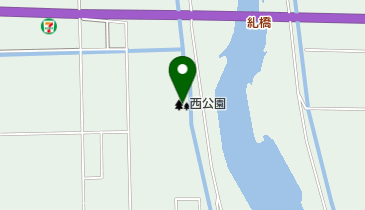 西公園の地図画像