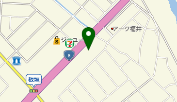 ジャパンレンタカー福井の地図画像