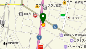 ニコニコレンタカー敦賀白銀店の地図画像