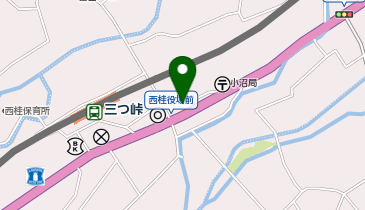 西桂町役場の地図画像