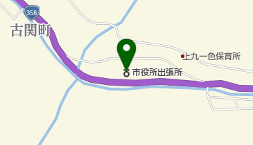 甲府市役所上九一色出張所の地図画像