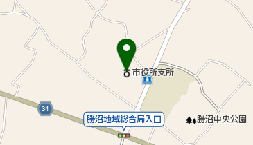 甲州市役所勝沼支所の地図画像