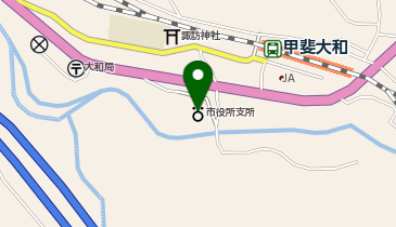 甲州市役所大和支所の地図画像