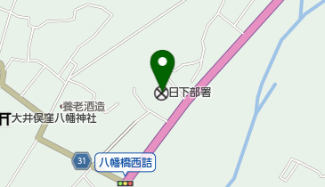 日下部警察署の地図画像