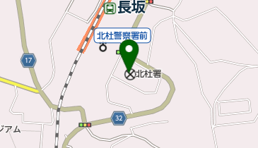 北杜警察署の地図画像