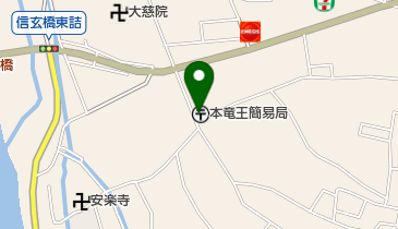 本竜王簡易郵便局の地図画像