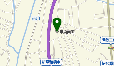 甲府地区消防本部の地図画像