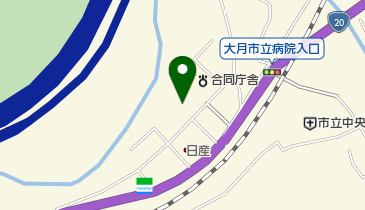 大月市消防署の地図画像