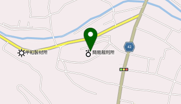 鰍沢簡易裁判所の地図画像