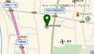 ゆうちょ銀行甲府店の地図画像