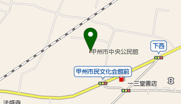 甲州市立塩山図書館の地図画像