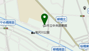 南アルプス市立中央図書館の地図画像