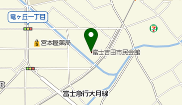 富士吉田市立図書館の地図画像